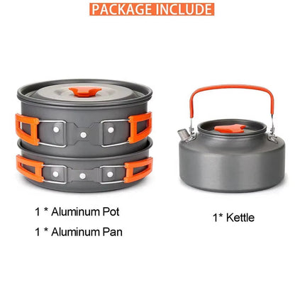 Rynamics Compact Camping Cookware & Gas Burner Set